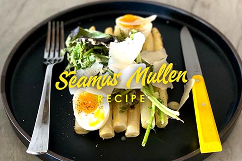 Salad of white asparagus by Seamus Mullen